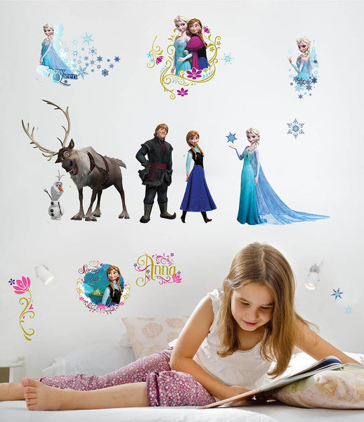 Disney's Frozen Movie Wall Decals w/Glitter