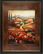 Poppy Landscape Framed Art 25.5"x31.5"