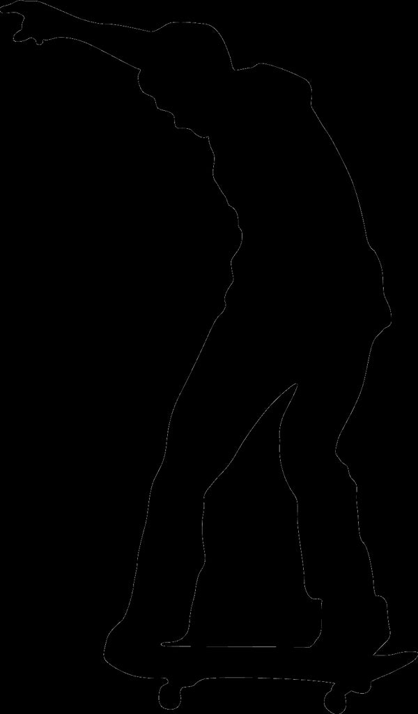 Skateboard Silhouette VI Wall Decal Cutout