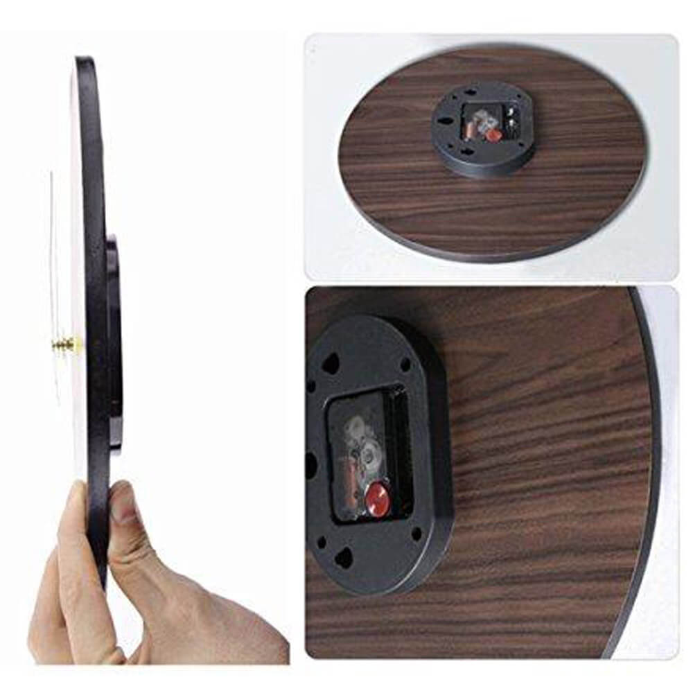 14" Vintage Tuscan Silent Wall Clock Design