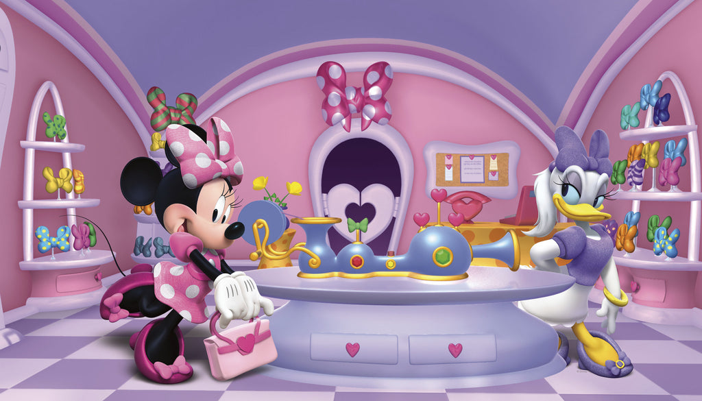 Disney Minnie Fashionista Prepasted Wall Mural 10.5'W x 6'H