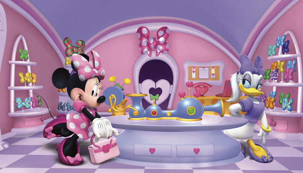 Disney Minnie Fashionista Prepasted Wall Mural 10.5'W x 6'H