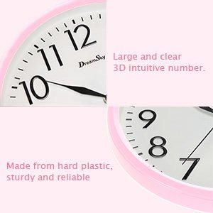 DreamSky 10" Kids Silent Wall Clock (3 colors) Magnify