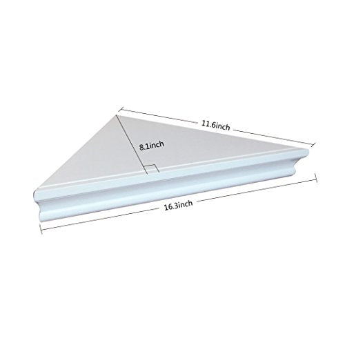 SHELVING SOLUTION Corner Wall Shelf (Set of 2) Size