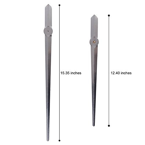 CoZroom Large Silver 3D Frameless Wall Clock Size