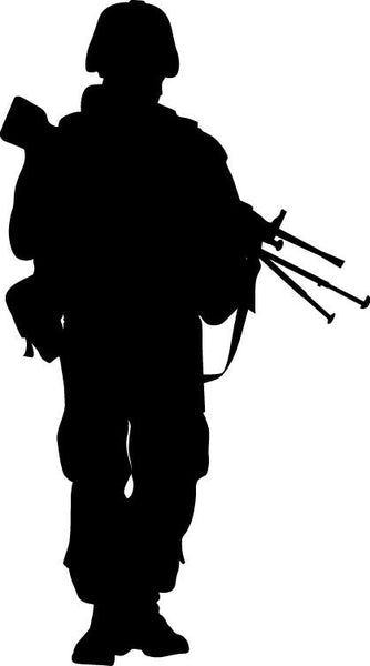 Haynes Military Soldier VII Silhouette Wall Decal Cutout