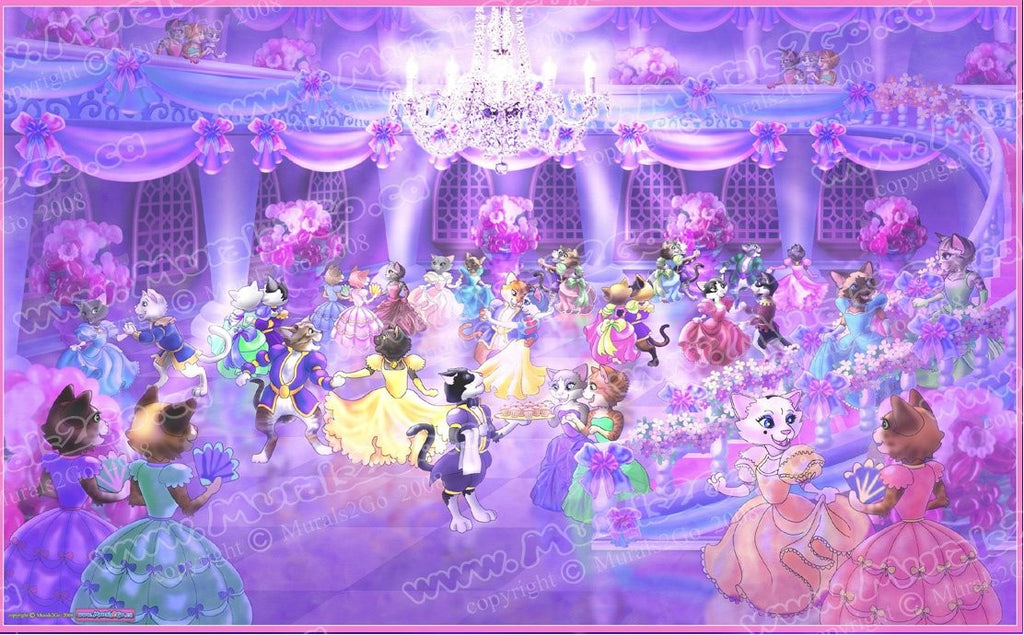 Murals2Go Princess Cats Glossy Poster