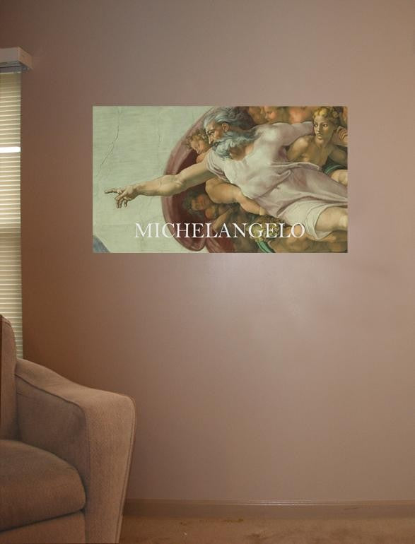 Sim "Michelangelo God" Glossy Poster