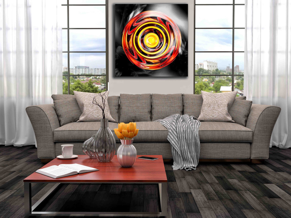 Xzendor7 "Sun Star Reflective Disk" Canvas Installed