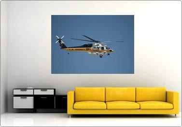 Chibi LACoFD Copter 16 II Wall Decal