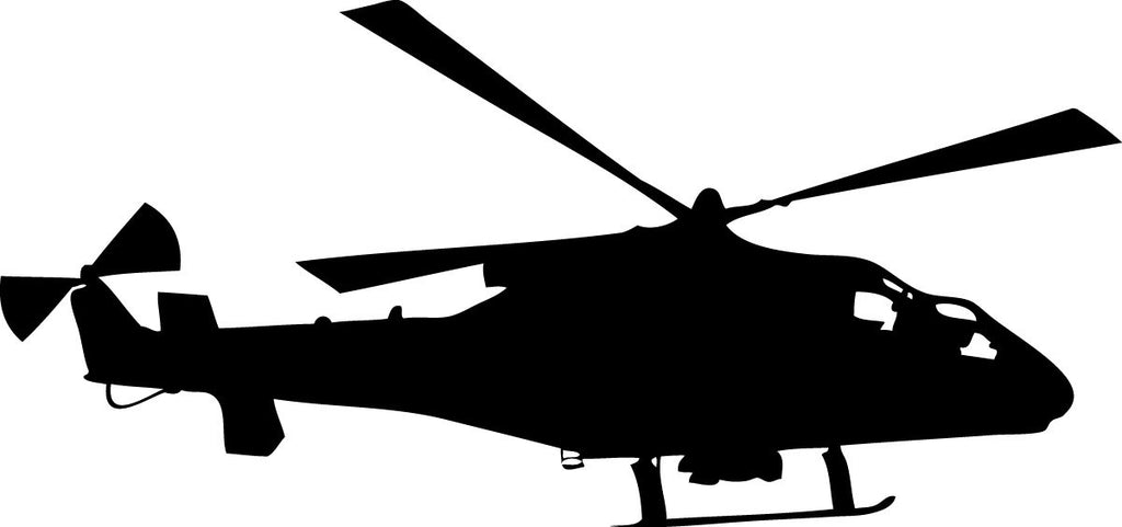 Haynes Silhouette Helicopter IX Wall Decal Cutout
