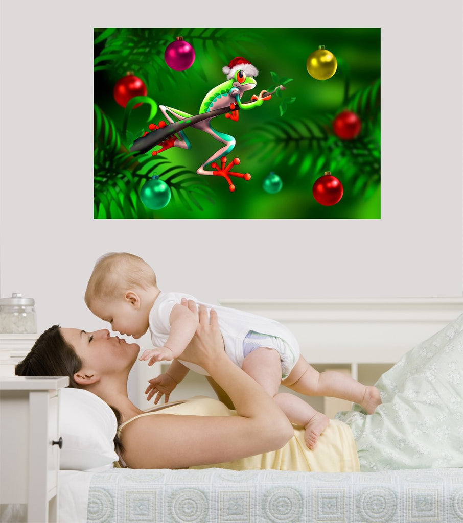 Murals2Go Christmas Frog II Wall Decal