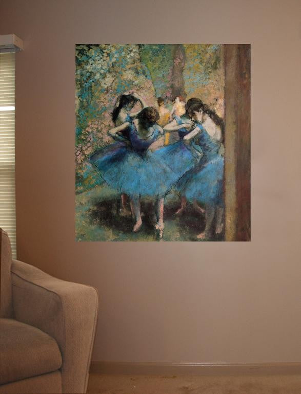 Degas "Dancers in Blue" (1890) Glossy Poster