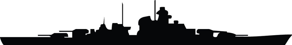 Haynes Battleship II Silhouette Wall Decal Cutout