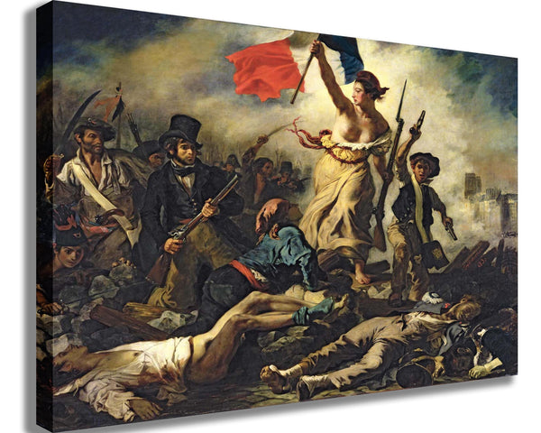 Delacroix "Liberty Leading the People" (1830) Canvas Printed