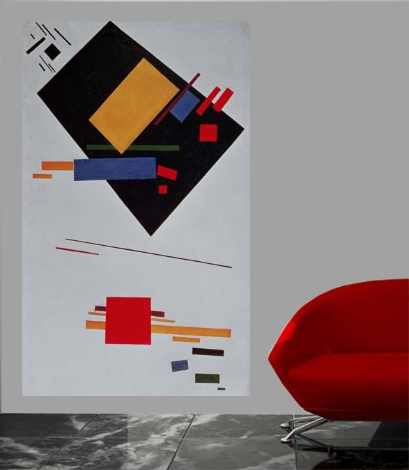 Malevich "Suprematist Composition" (1915) Glossy Poster