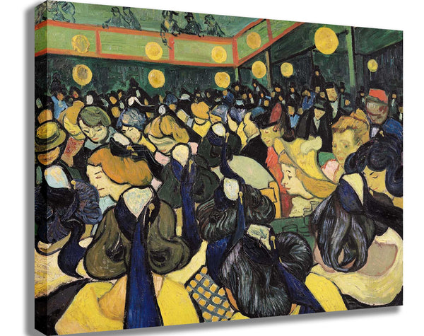 van Gogh "The Dance Hall at Arles" (1888) Canvas Printed