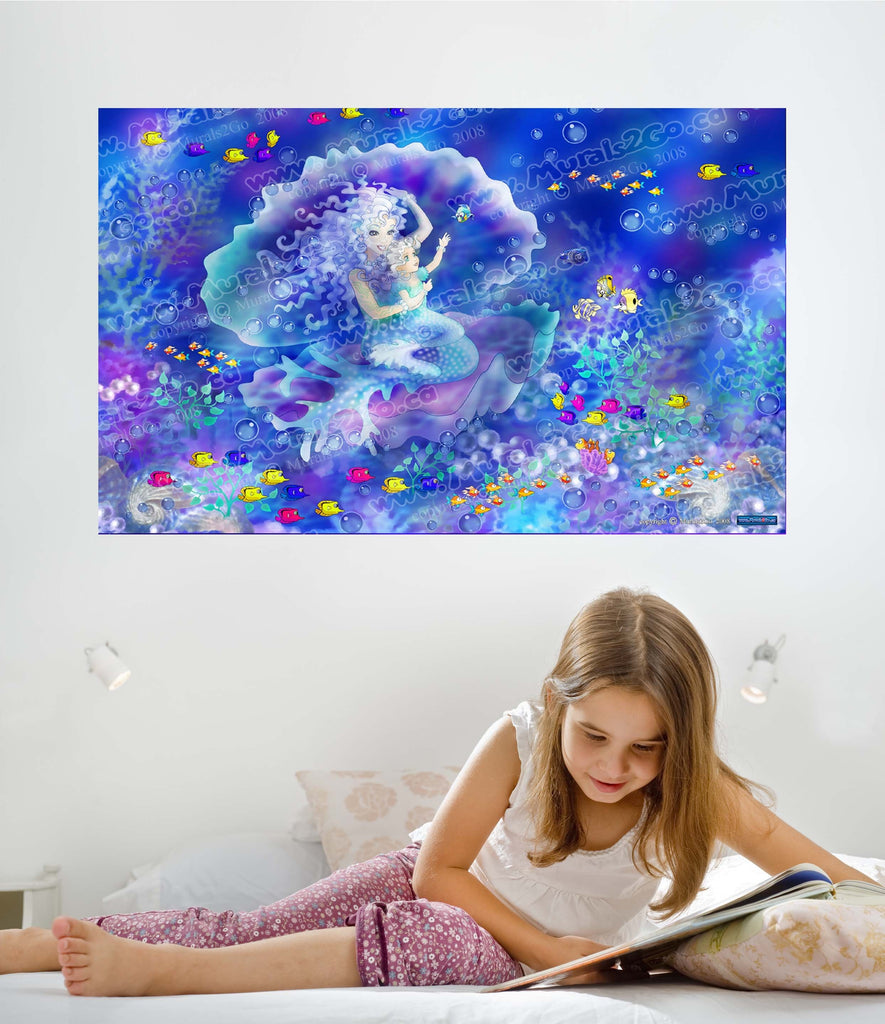Murals2Go Mermaid Glossy Poster