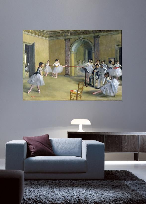 Degas "The Dance Foyer at the Opera on the rue Le Peletier" (1872) Glossy Poster