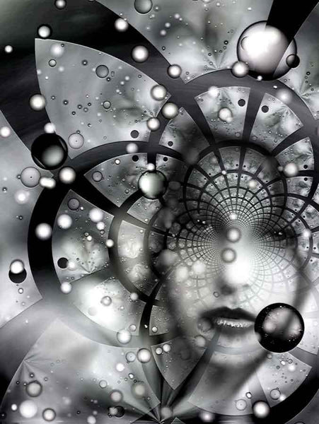 Xzendor7 "Face in the Galatic Web of Chaos" Wall Decal