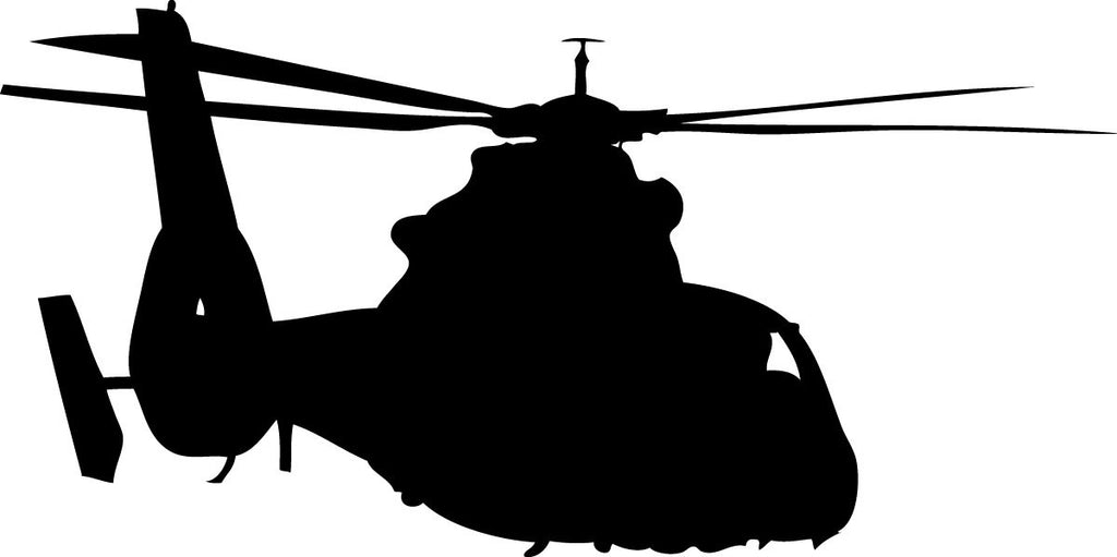 Haynes Silhouette Helicopter IV Wall Decal Cutout