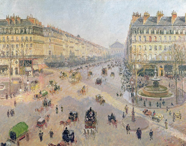 Pissarro "The Avenue de L'Opera" (1880) Glossy Poster