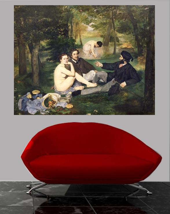 Manet "Dejeuner sur l'Herbe" (1863) Wall Decal