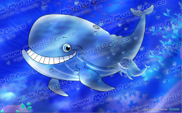 Murals2Go Whales Wall Decal