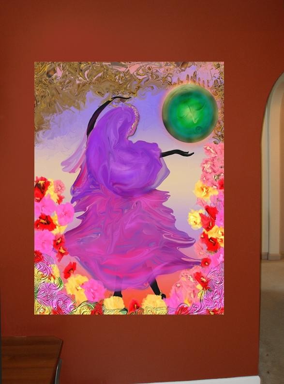 Pick "Lady Jaipur" Wall Decal