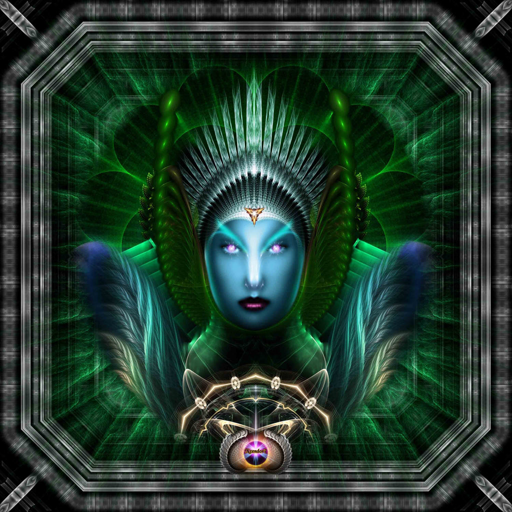 Xzendor7 "Riddian Queen Emerald Portrait" Wall Decal