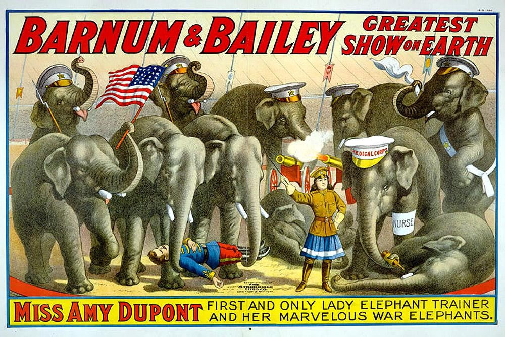 Buell "Barnum & Bailey" Miss Amy Dupont Glossy Poster
