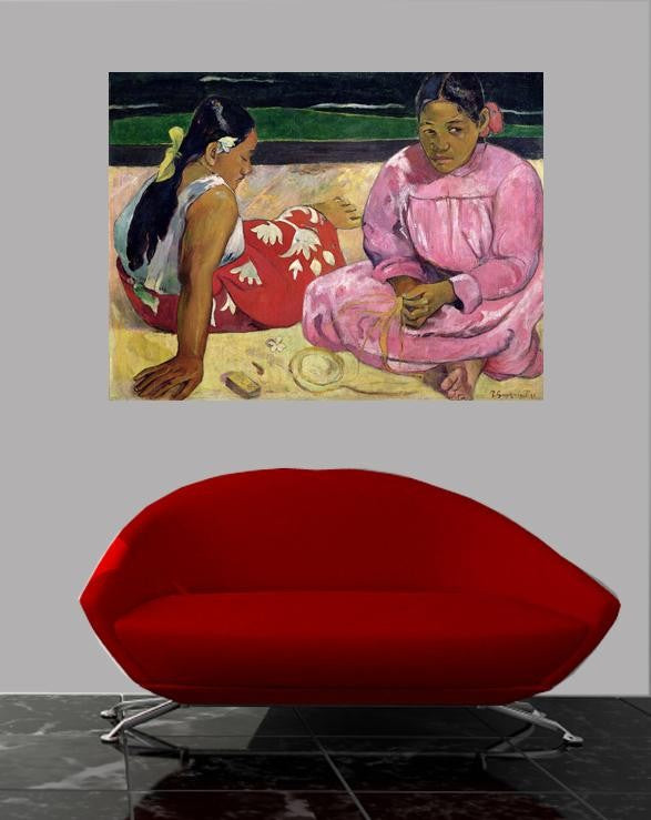 Gauguin "Women of Tahiti On the Beach" (1891) Wall Decal