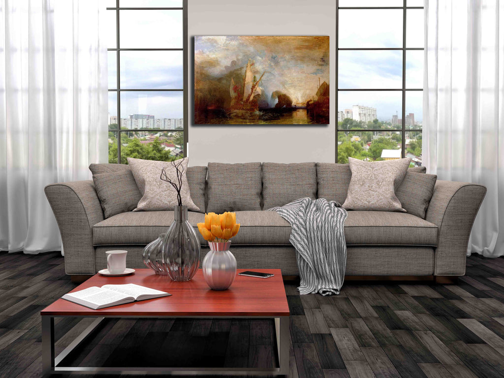 Turner "Ulysses Deriding Polyphemus" (1829) Canvas Installed