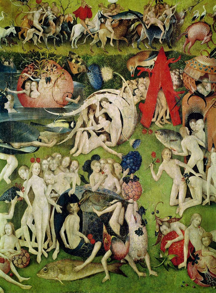 Bosch "The Garden of Earthly Delights" (16th) Glossy Poster
