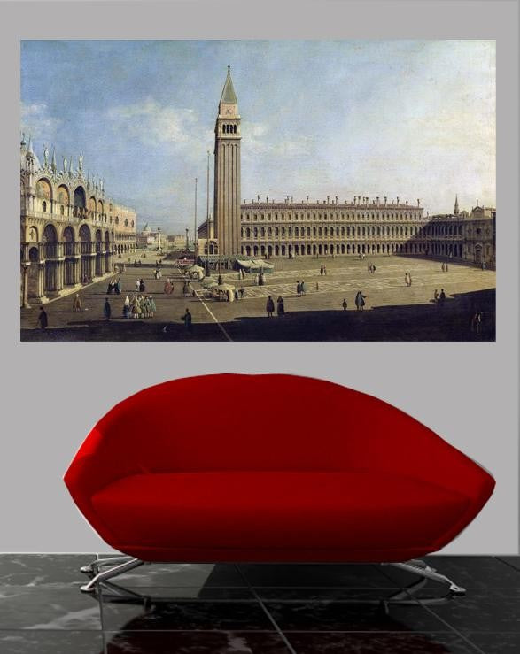 Canaletto "Piazza San Marco" (18th) Wall Decal