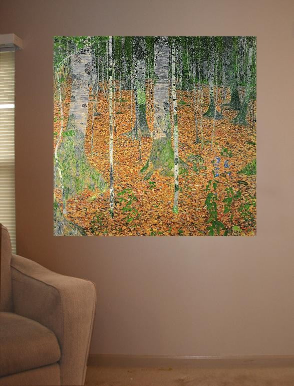 Klimt "The Birch Wood" (1903) Wall Decal