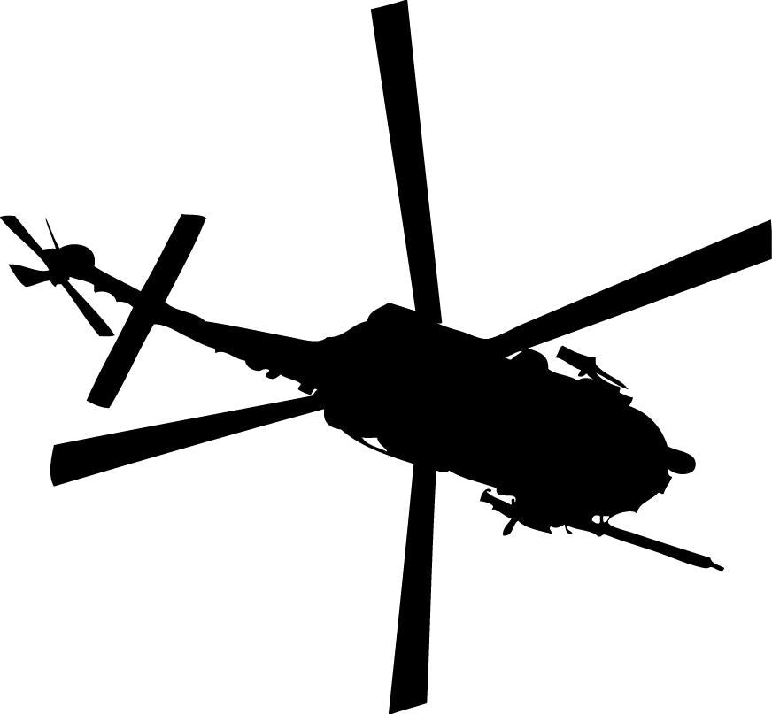 Haynes Silhouette Helicopter III Wall Decal Cutout