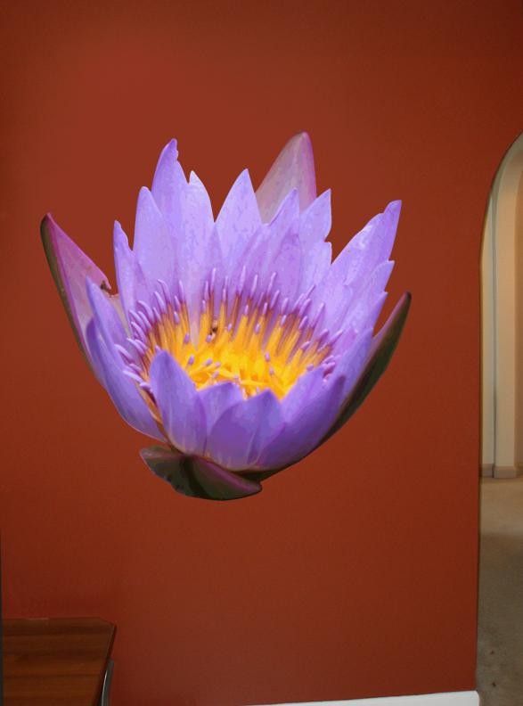 Howard Purple Flower Wall Decal Cutout