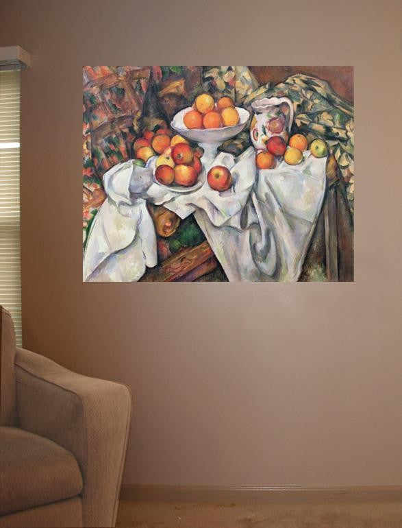 Cezanne "Apples and Oranges" (19th) Glossy Poster