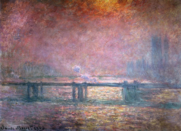 Monet "The Thames at Charing Cross" (1903) Wall Decal