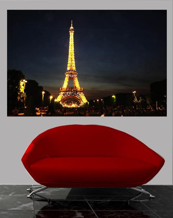 Wilcox "Paris France Eiffel Night" Wall Decal