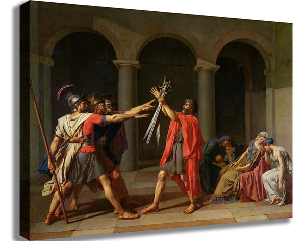 David "The Oath of Horatii" (1784) Canvas Printed
