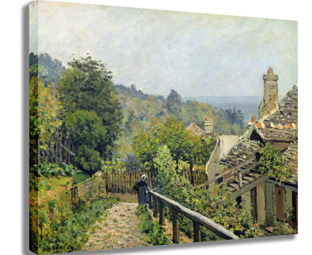 Sisley "Louveciennes or, The Heights at Marly" (1873) Canvas Printed