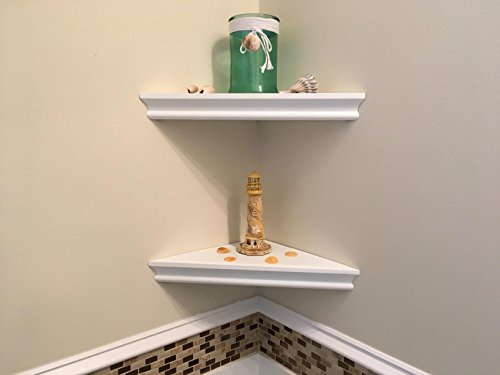 SHELVING SOLUTION Corner Wall Shelf (Set of 2) Installed2