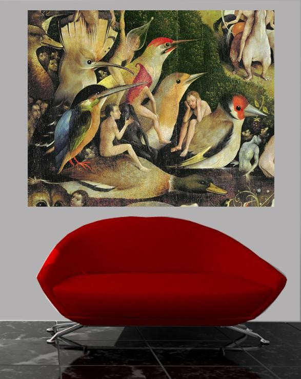 Bosch "The Garden of Earthly Delights" (16th) Glossy Poster