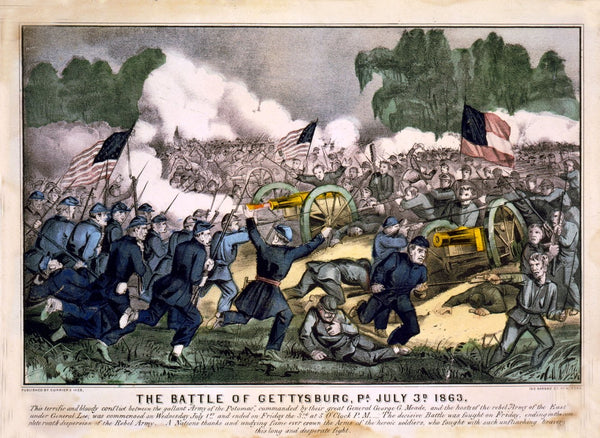 Buell "Battle of Gettysburg" Glossy Poster