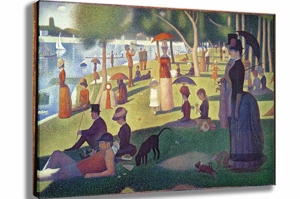Seurat "Sunday Afternoon on the Island of La Grande Jatte" (1884) Canvas Printed