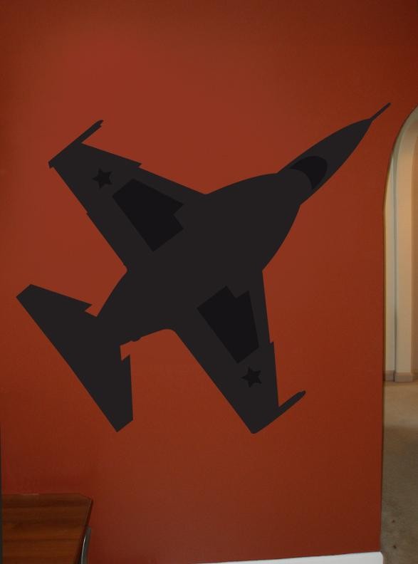 Haynes Silhouette Jet (F16 Falcon) VIII Wall Decal Cutout