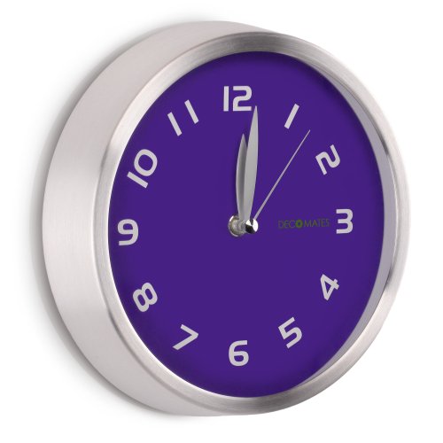 DecoMates 7" Silent Wall Clock (16 variants) Angle
