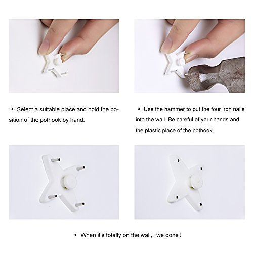 Hippih 12" Silent Wood Wall Clock Instructions